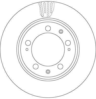 Brake Disc TRW SINGLE DF6484S - image 3
