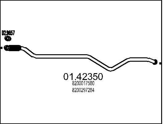 Exhaust Pipe 01.42350