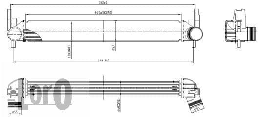 Charge Air Cooler LORO 053-018-0011 - image 3