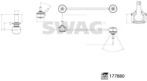 Link/Coupling Rod, stabiliser bar 33104347 - image 2