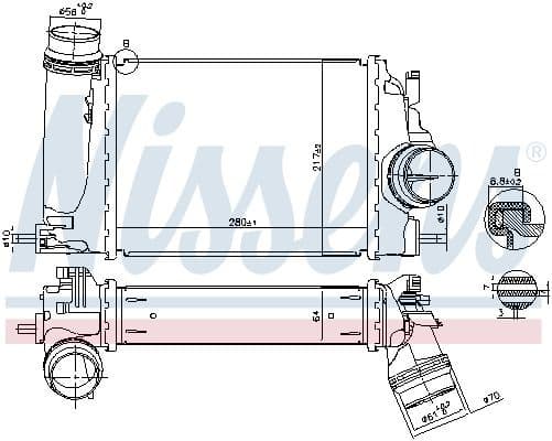 Charge Air Cooler ** FIRST FIT ** 961266