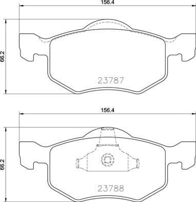 Brake Pad Set, disc brake PRIME LINE P 24 219