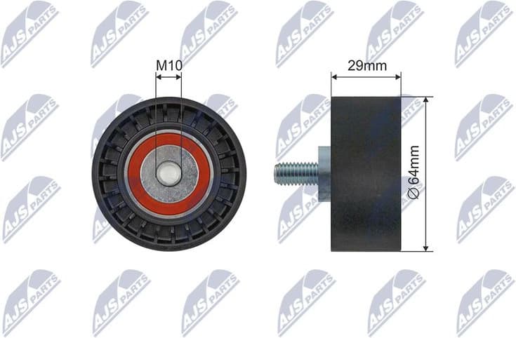 Tensioner Pulley, V-ribbed belt RNK-CH-051