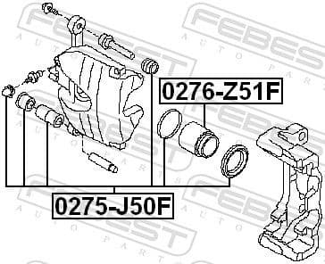 Piston, brake caliper 0276-Z51F - image 2