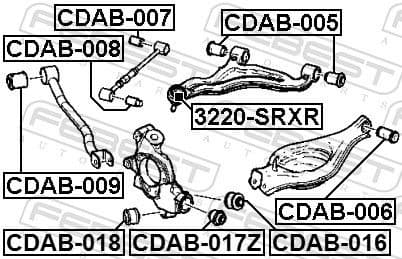 Mounting, control/trailing arm CDAB-007 - image 2