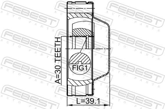 Joint, propshaft 1811-MOKFSHA - image 2
