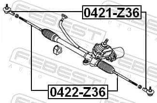 Inner Tie Rod 0422-Z36 - image 2