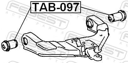Mounting, control/trailing arm TAB-097 - image 2