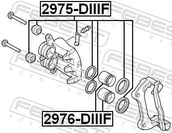 Piston, brake caliper 2976-DIIIF - image 2