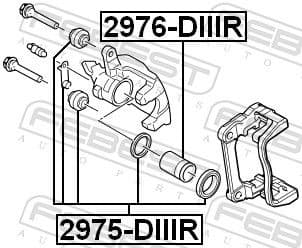 Piston, brake caliper 2976-DIIIR