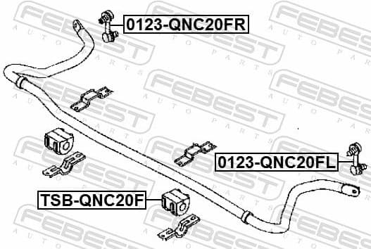 Link/Coupling Rod, stabiliser bar 0123-QNC20FR - image 2