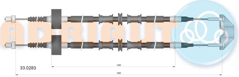 Cable Pull, parking brake 33.0283