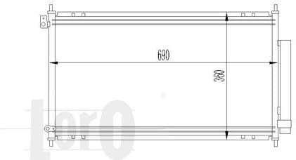 Condenser, air conditioning LORO 018-016-0014 - image 2
