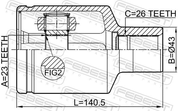 Joint Kit, drive shaft 1811-EPICRH
