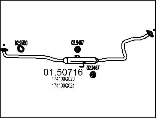 Centre Muffler 01.50716
