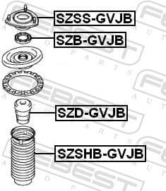 Protective Cap/Bellow, shock absorber SZSHB-GVJB - image 2