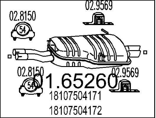 Rear Muffler 01.65260