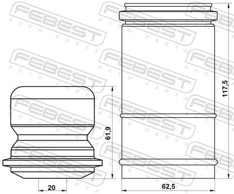 Dust Cover Kit, shock absorber VLSHB-S40F-KIT - image 2