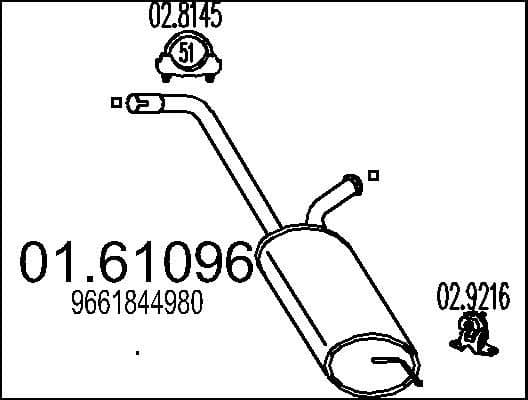 Rear Muffler 01.61096