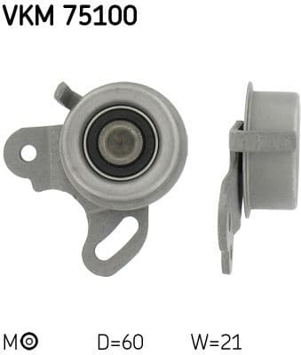 Tensioner Pulley, timing belt VKM 75100 - image 2