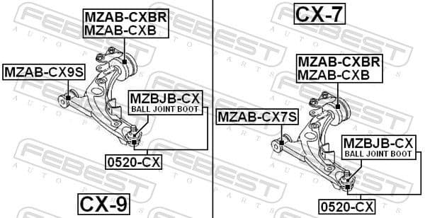 Bellow, ball joint MZBJB-CX - image 2