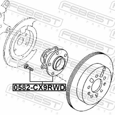 Wheel Hub 0582-CX9RWD - image 2