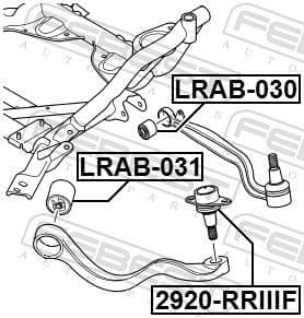 Mounting, control/trailing arm LRAB-031