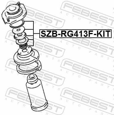 Rolling Bearing, suspension strut support mount SZB-RG413F-KIT - image 2