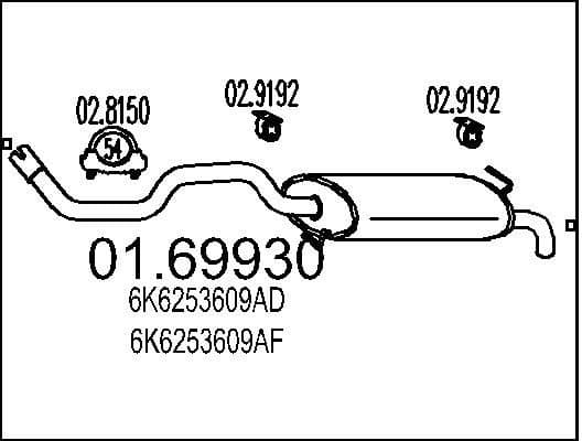 Rear Muffler 01.69930