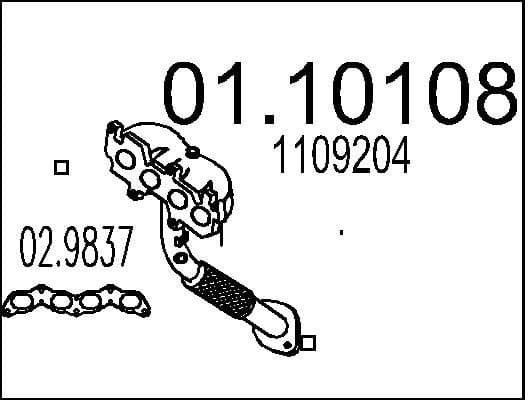 Exhaust Pipe 01.10108