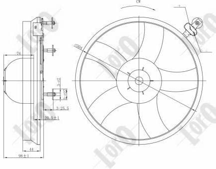 Fan, engine cooling LORO 053-014-0014 - image 3
