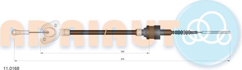 Cable Pull, clutch control 11.0168