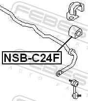 Mounting, stabiliser bar NSB-C24F - image 2
