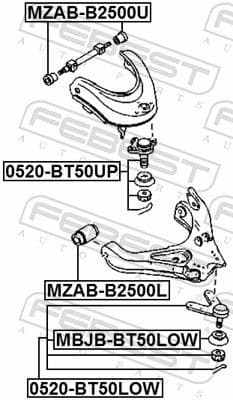 Bellow, ball joint MBJB-BT50LOW - image 2