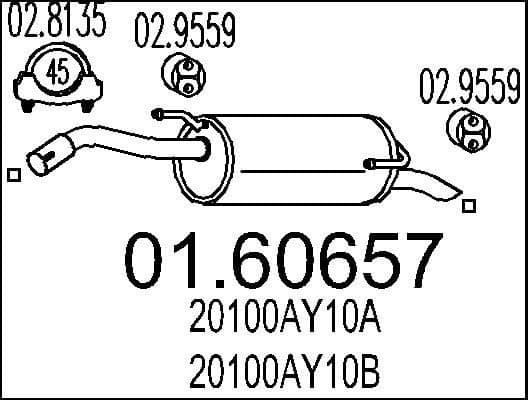 Rear Muffler 01.60657