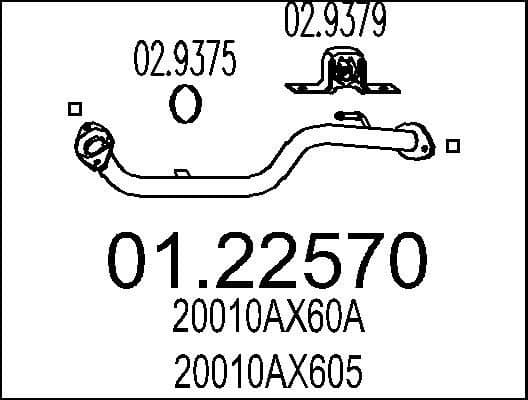 Exhaust Pipe 01.22570