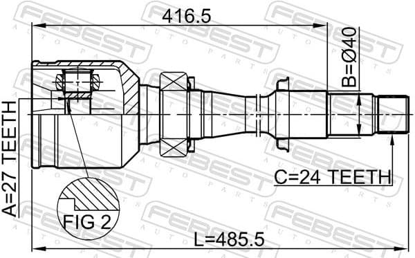 Joint Kit, drive shaft 0111-MCV30RH - image 2