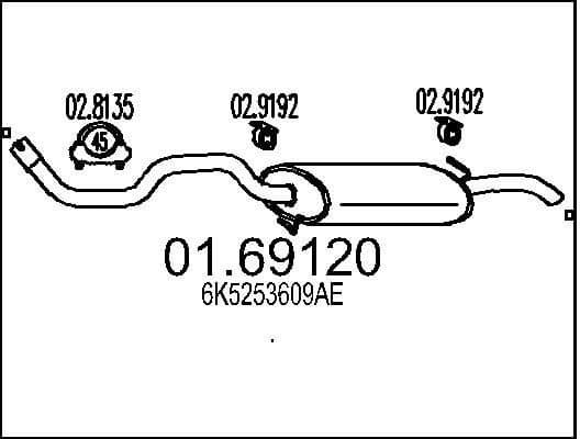 Rear Muffler 01.69120