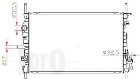 Radiator, engine cooling LORO 017-017-0038 - image 3