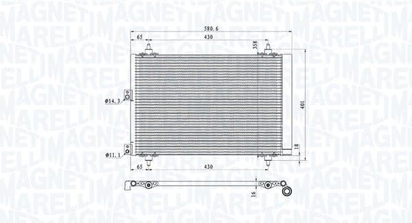 Condenser, air conditioning 350203920000