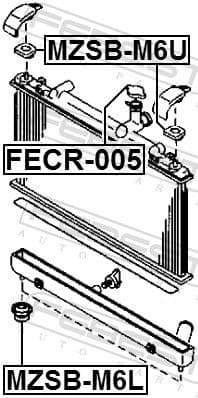 Mounting, radiator MZSB-M6U - image 2