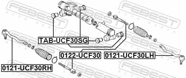 Inner Tie Rod 0122-UCF30 - image 2