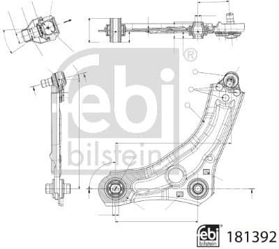 Control/Trailing Arm, wheel suspension 181392 - image 2