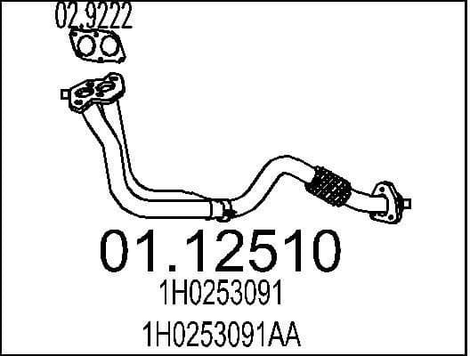 Exhaust Pipe 01.12510