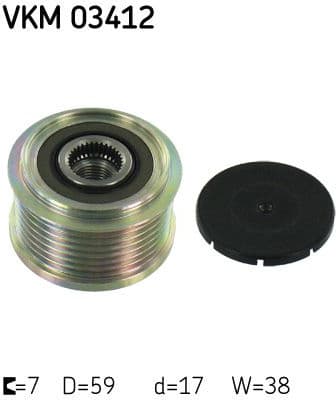 Alternator Freewheel Clutch VKM03412 - image 2