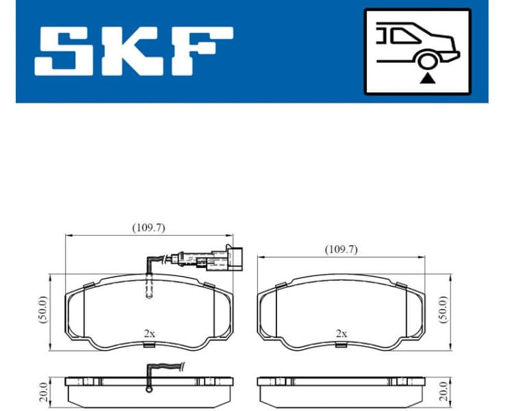 Brake Pad Set, disc brake VKBP90266E - image 2