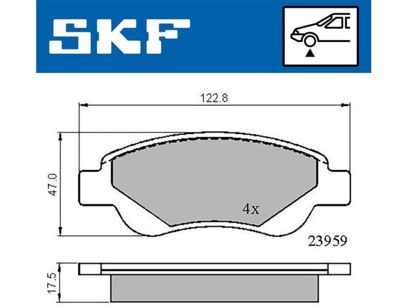 Brake Pad Set, disc brake VKBP80037