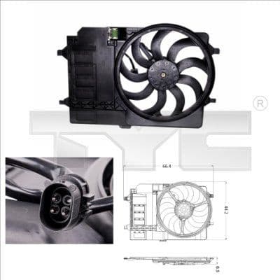 Fan, air conditioning condenser 8030001