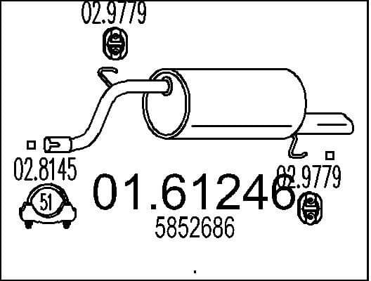 Rear Muffler 01.61246