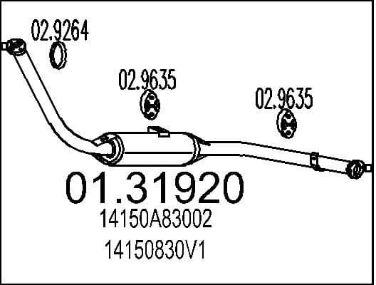 Front Muffler 01.31920